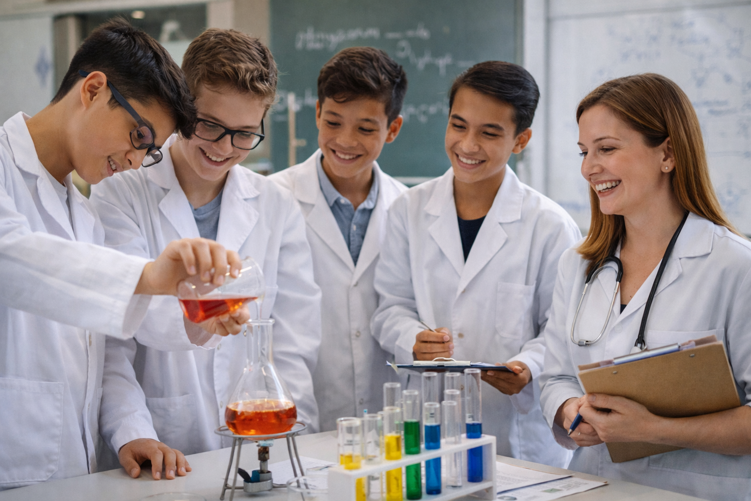 Activități practice desfășurate în laboratorul de științe