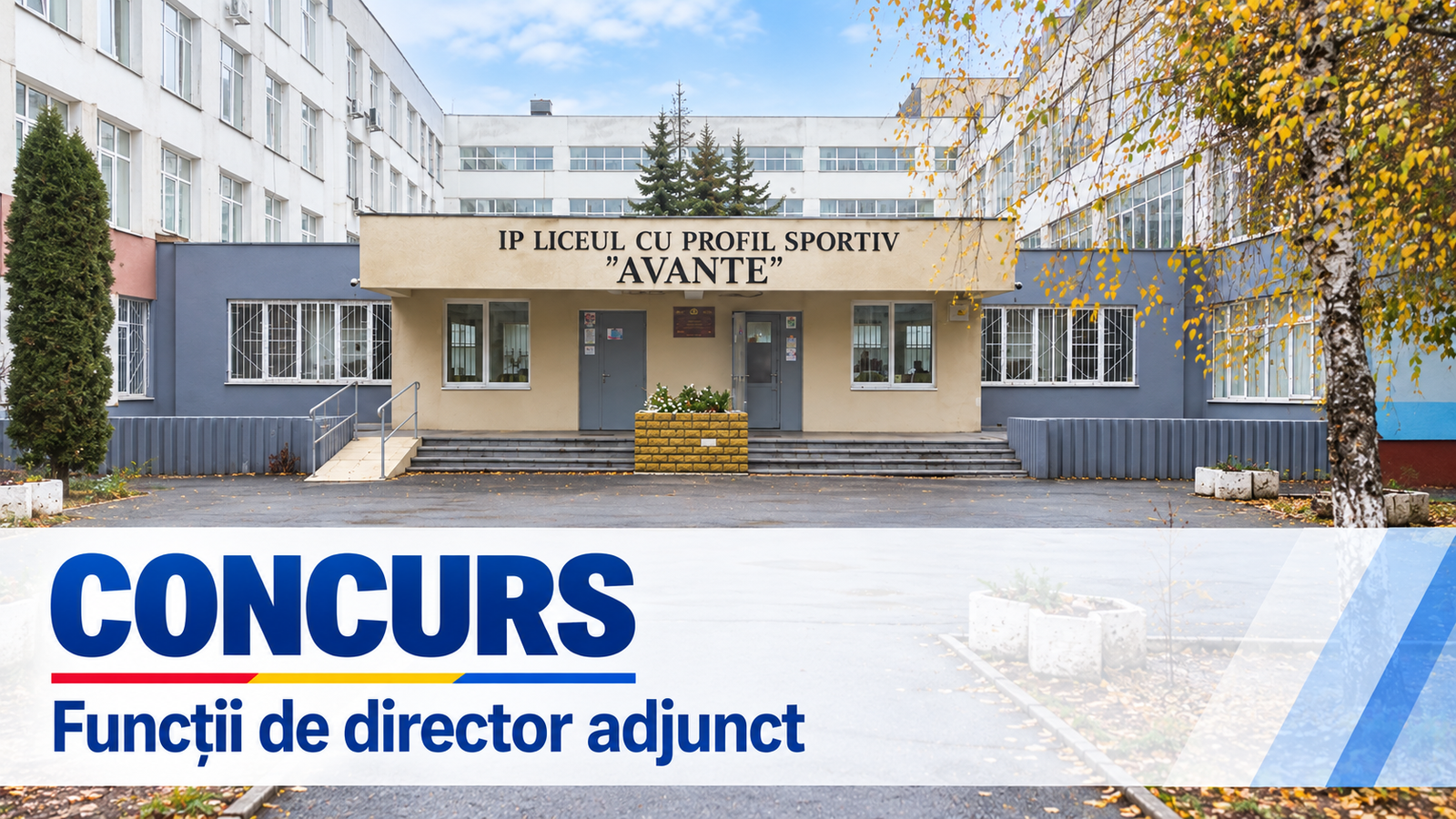 Anunț privind concursul pentru ocuparea funcțiilor de director adjunct în cadrul IPLPS Avante