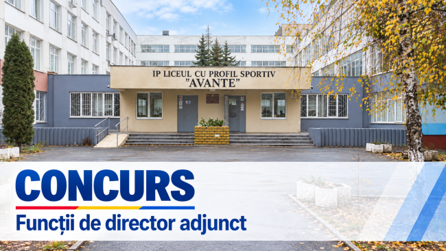 Anunț privind concursul pentru ocuparea funcțiilor de director adjunct în cadrul IPLPS Avante
